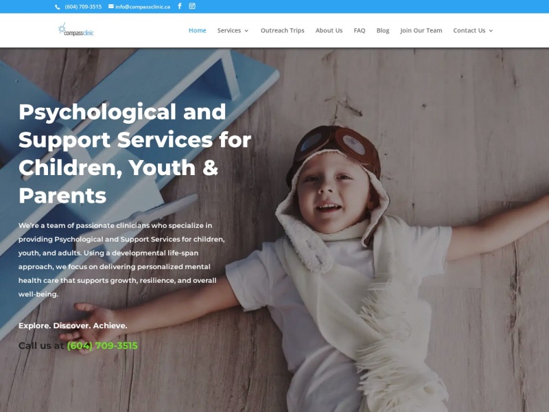 Compass Clinic website preview
